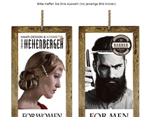 Tablet Screenshot of hehenberger.at